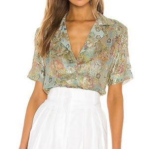 HEMANT AND NANDITA Tiana Blouse In Green